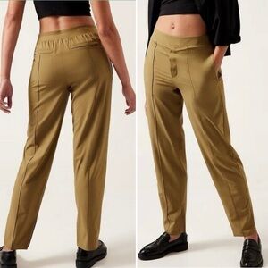 ATHLETA Brooklyn Heights High Rise Pant in Tapestry Gold